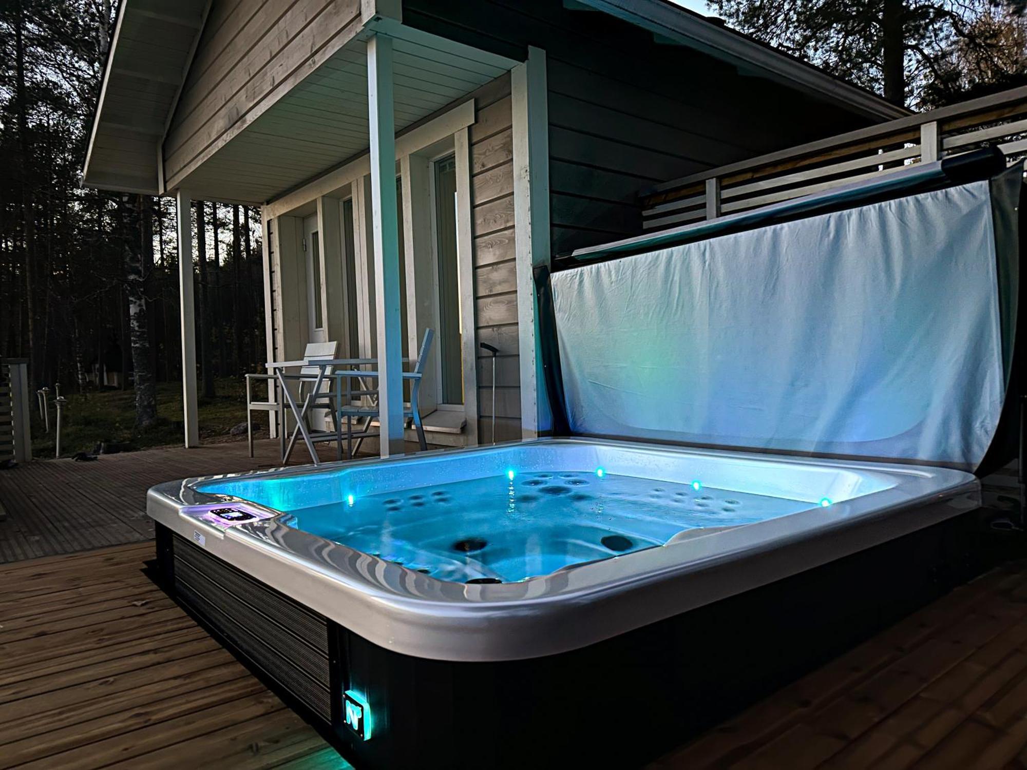 Luxurious Villa Kinos With Jacuzzi Рованіемі Екстер'єр фото